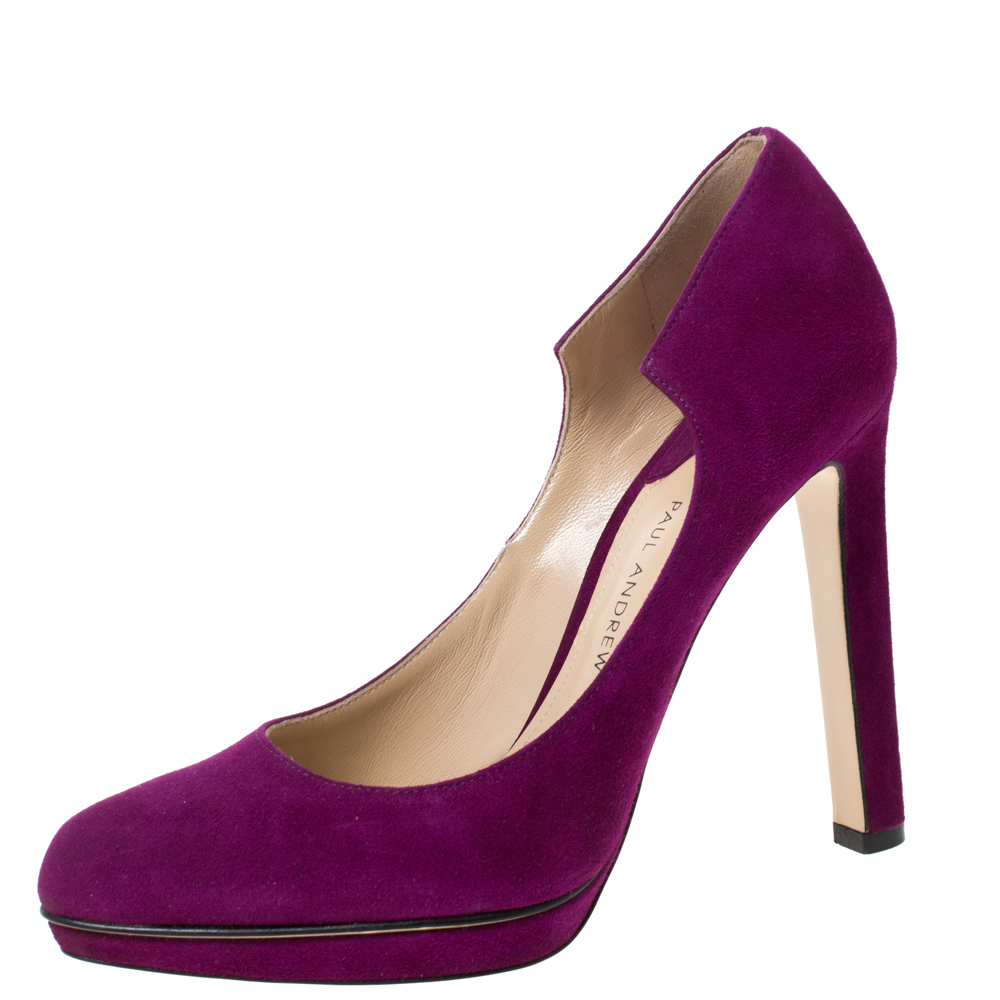 Paul Andrew Purple Suede Manhattan Pumps Size 36 Paul Andrew Purple Suede Manhattan Pumps Size 36
