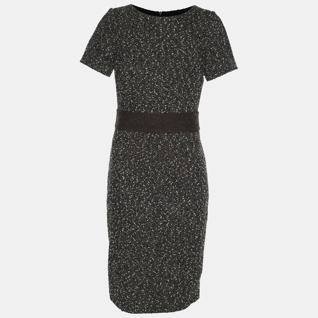Paule Ka Black/White Tweed Dress S
