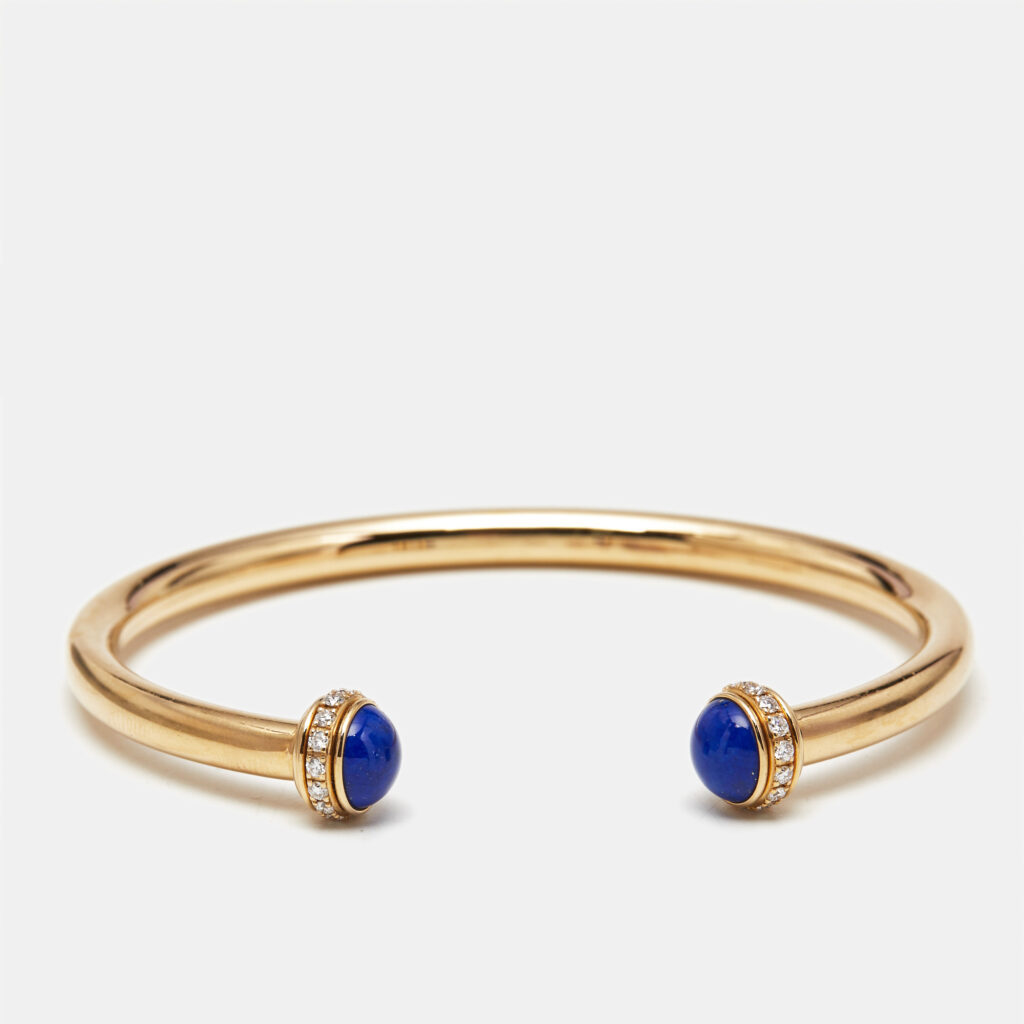 Piaget Possession Lapis Lazuli Diamonds 18k Rose Gold Bracelet 16