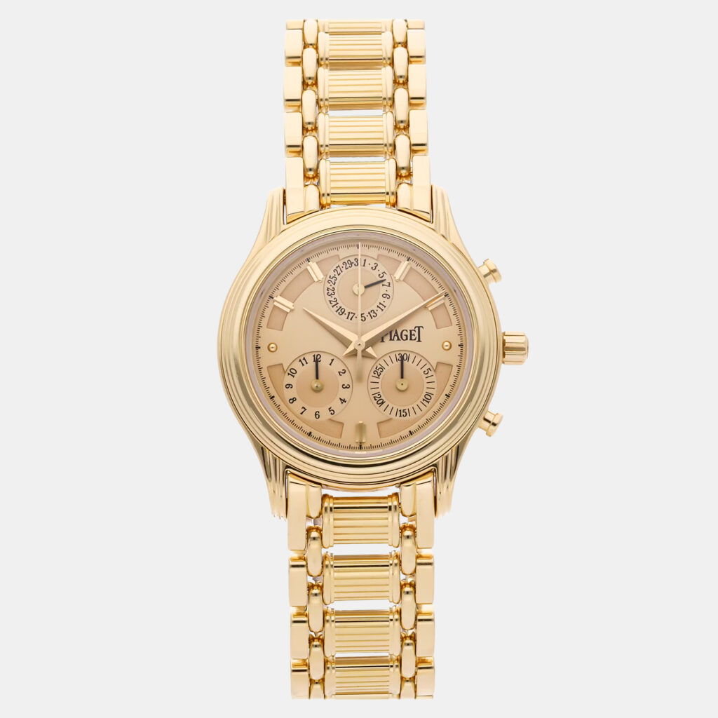 Pre-Owned Piaget Haute Complications G0A19093 Champagne Quartz 18k Yellow Gold Men's Wristwatch 29 mm Pre-Owned Piaget Haute Complications G0A19093 Champagne Quartz 18k Yellow Gold Men's Wristwatch 29 mm