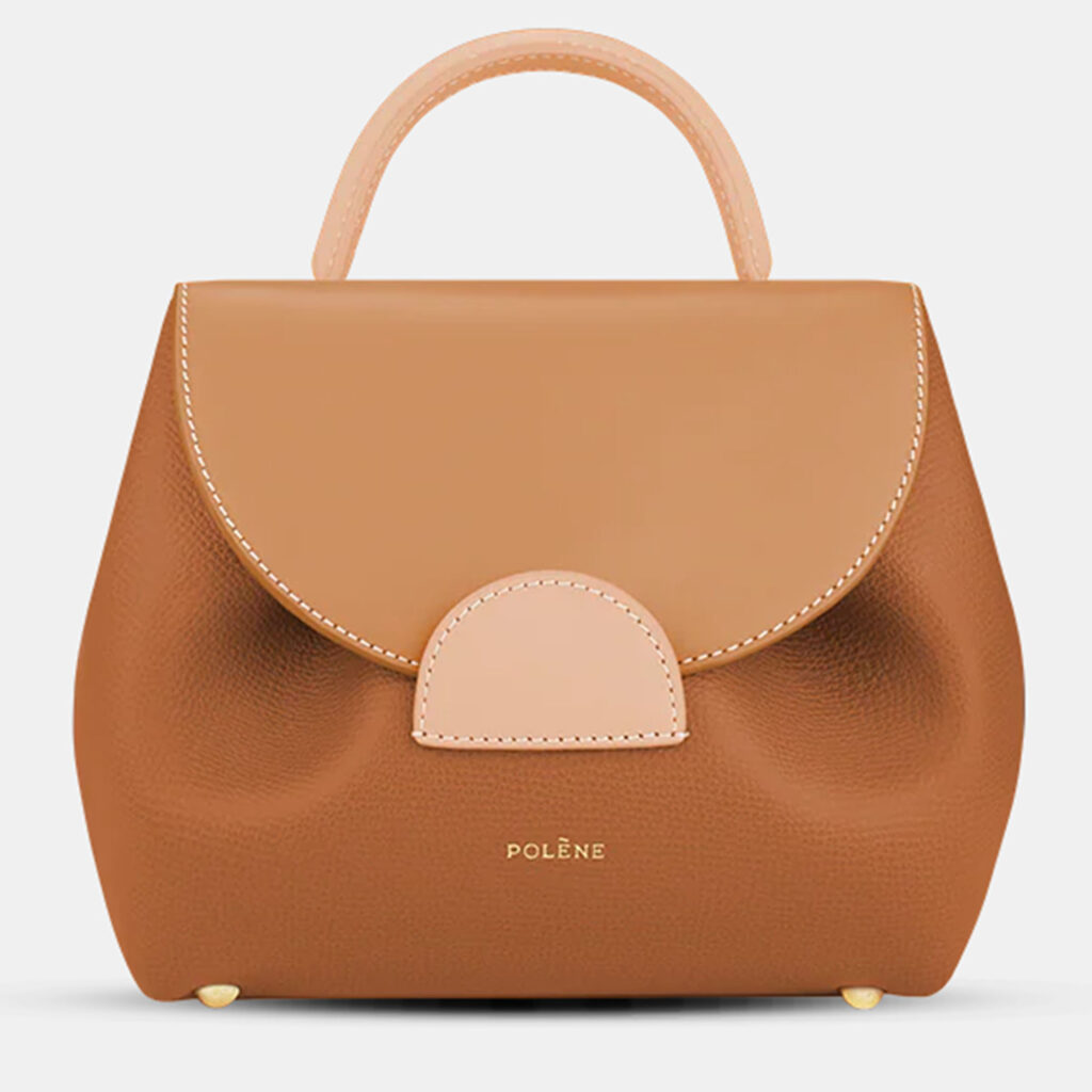 Polene Numero-un-nano Camel Trio Edition Calfskin Handbag Polene Numero-un-nano Camel Trio Edition Calfskin Handbag
