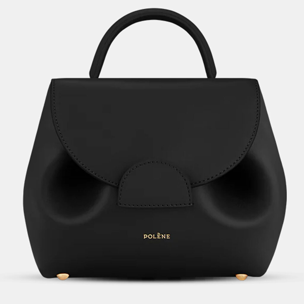 Polene Numero-un-nano Smooth Black Edition Calfskin Handbag Polene Numero-un-nano Smooth Black Edition Calfskin Handbag