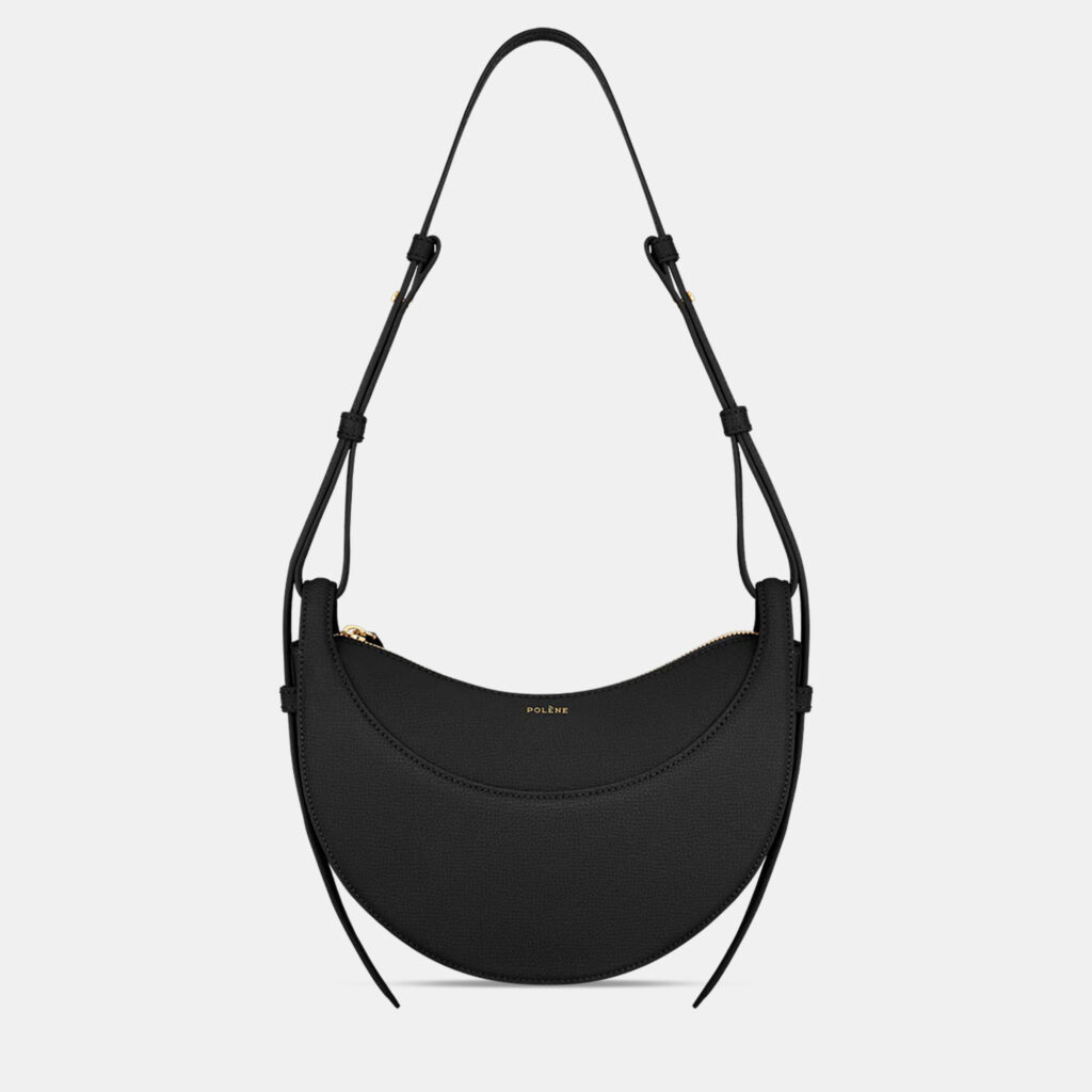 Polene Numero-Dix Grained Black Edition Calfskin Handbag
