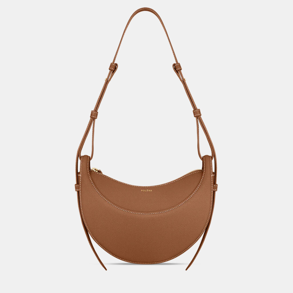 Polene Numero-Dix Camel Grained Edition Calfskin Handbag