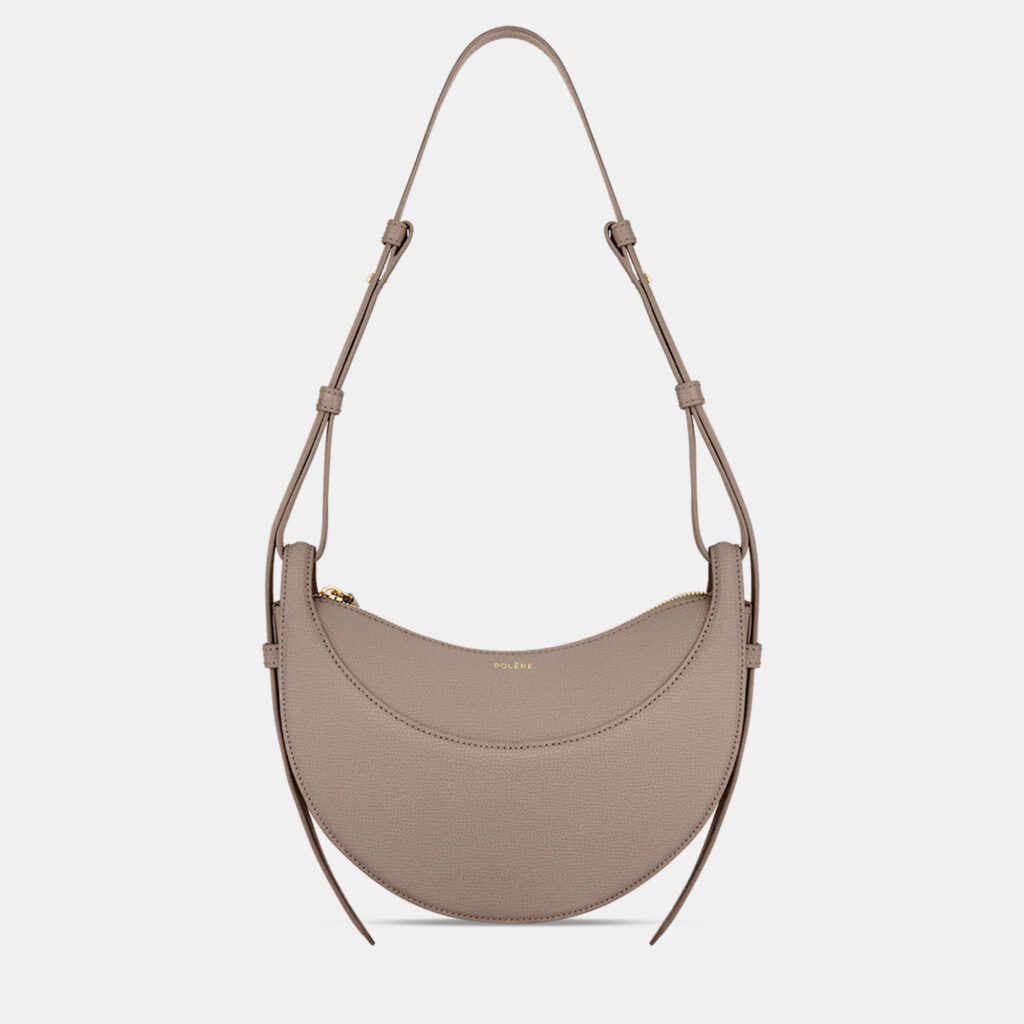 Polene Numero-Dix Grained Taupe Edition Calfskin Handbag Polene Numero-Dix Grained Taupe Edition Calfskin Handbag