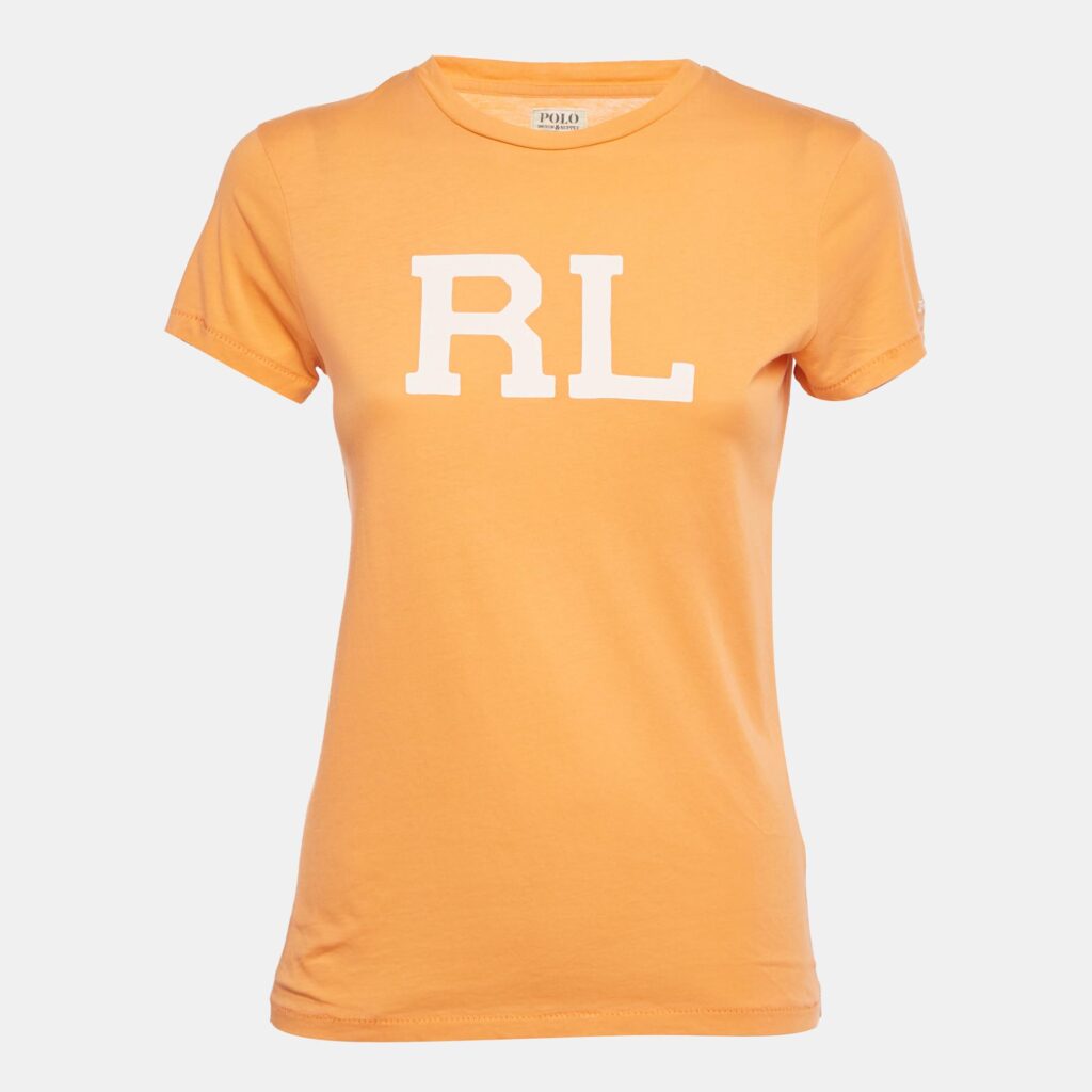 Polo Ralph Lauren Orange Logo Print Jersey T-Shirt XS Polo Ralph Lauren Orange Logo Print Jersey T-Shirt XS