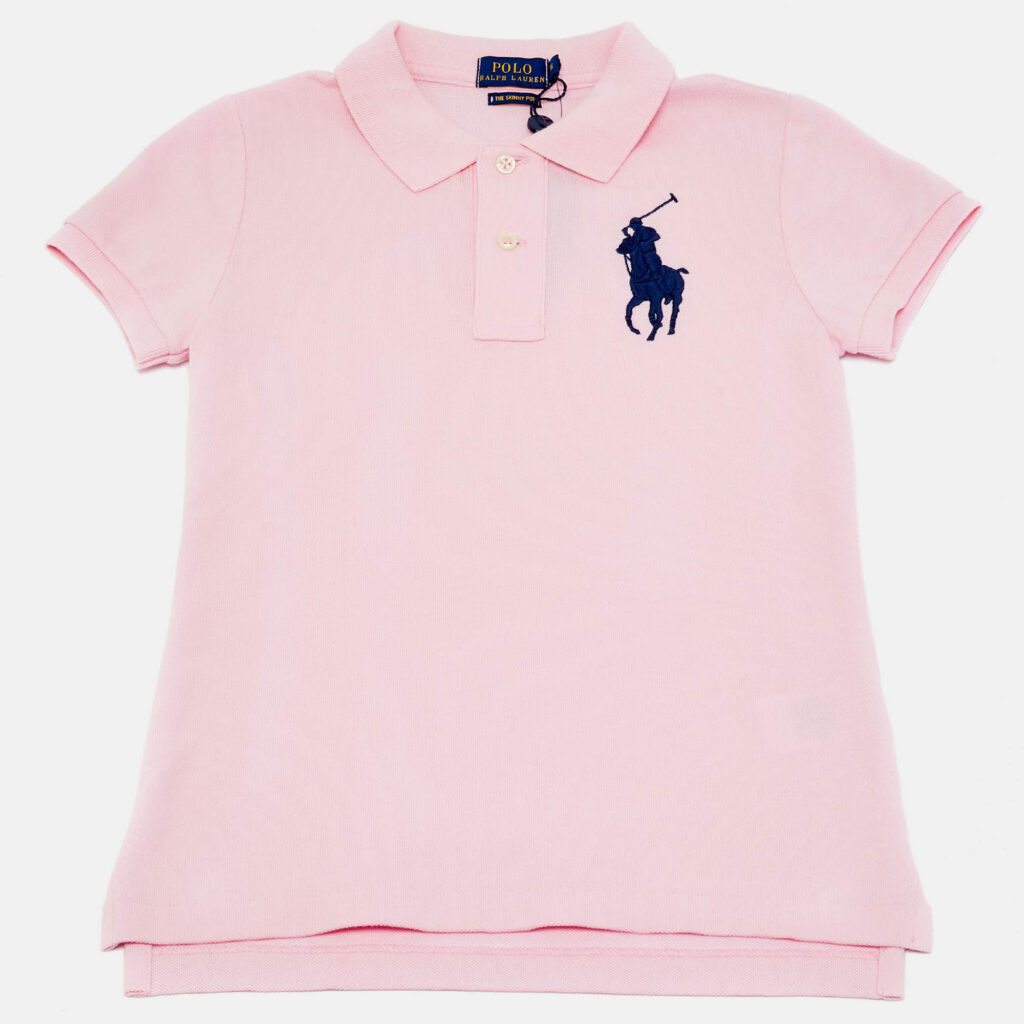 Polo Ralph Lauren Pink Cotton The Skinny Polo T-Shirt XS Polo Ralph Lauren Pink Cotton The Skinny Polo T-Shirt XS