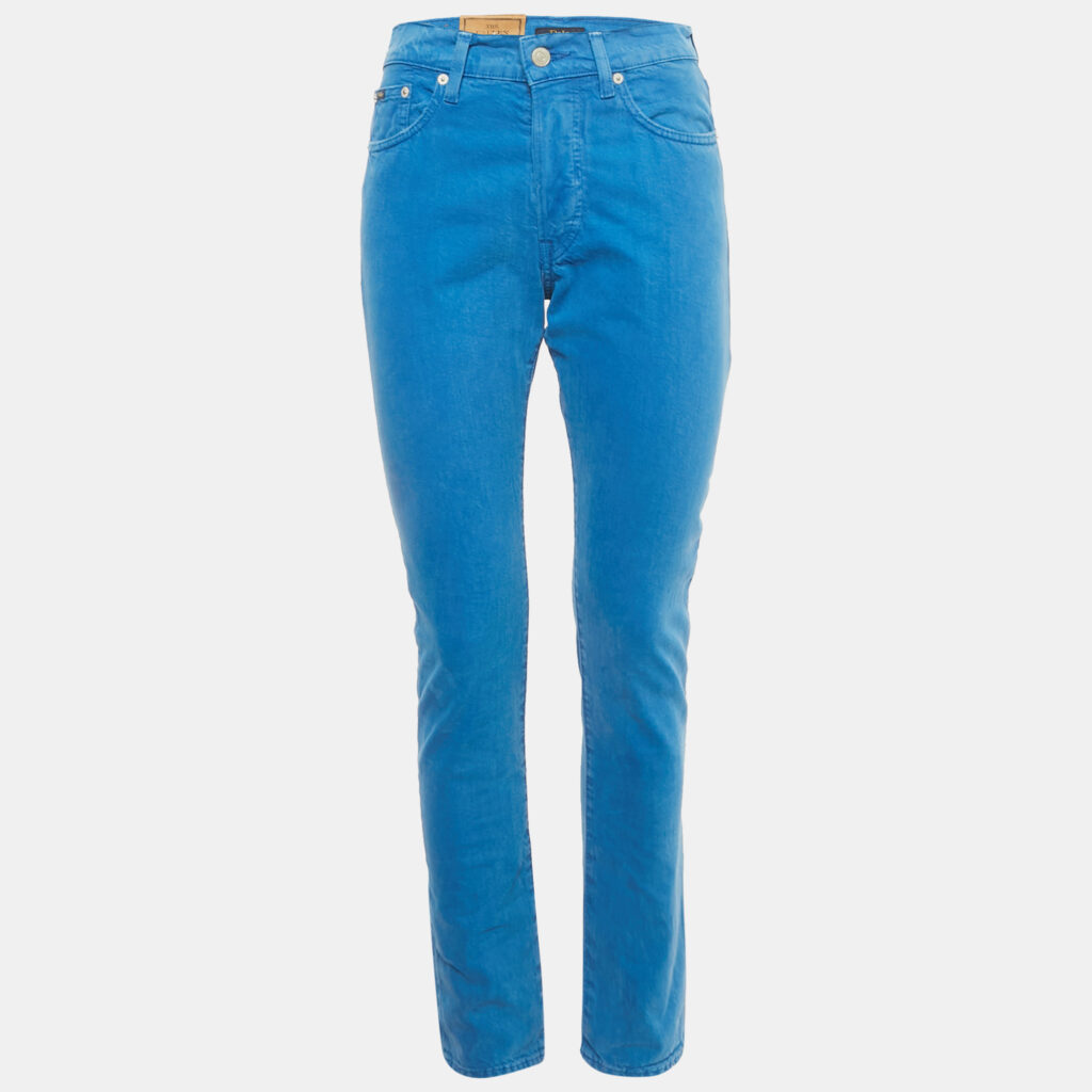 Polo Ralph Lauren Blue Denim High Rise Slim Jeans M/Waist 27"