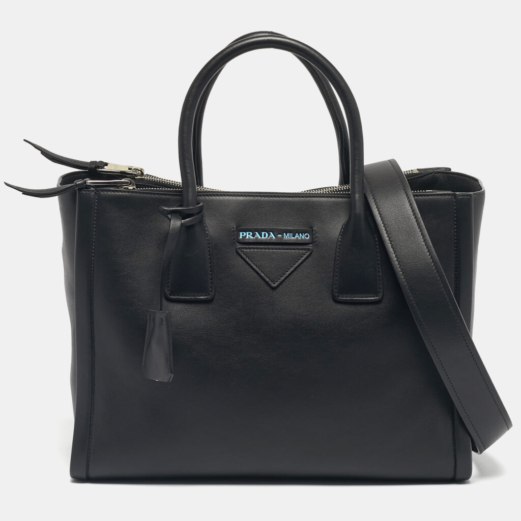 Prada Leather Concept Double Zip Tote