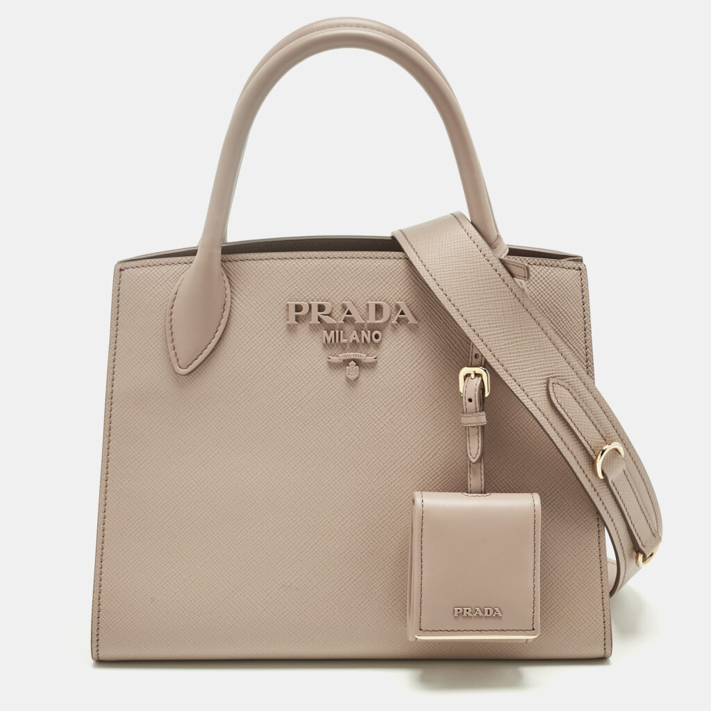 luxury-women-prada-new-handbags-p1240834-004-1.jpg Prada Dusty Pink Saffiano Cuir Leather Small Monochrome Tote