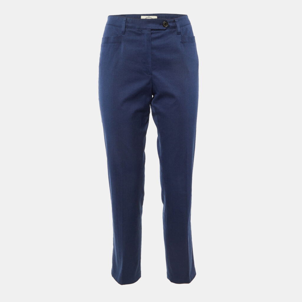 Prada Sport Navy Blue Cotton Regular Fit Trousers M Prada Sport Navy Blue Cotton Regular Fit Trousers M