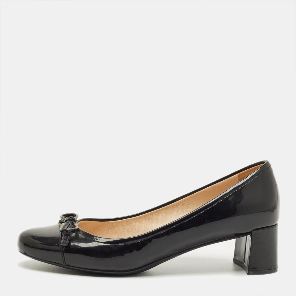 Prada Sport Dark Green Patent Leather Block Heel Pumps Size 36.5 Prada Sport Dark Green Patent Leather Block Heel Pumps Size 36.5