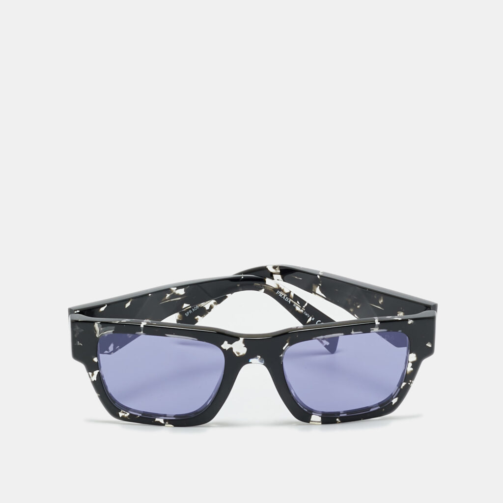 luxury-women-prada-used-accessories-p1210286-001.jpg Prada Tortoise Black/Purple SPR A06 Symbole Square Sunglasses