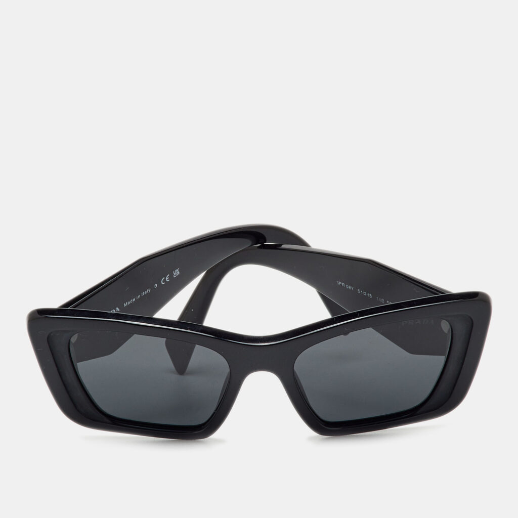 Prada Black SPR08Y Symbole Cat Eye Sunglasses Prada Black SPR08Y Symbole Cat Eye Sunglasses