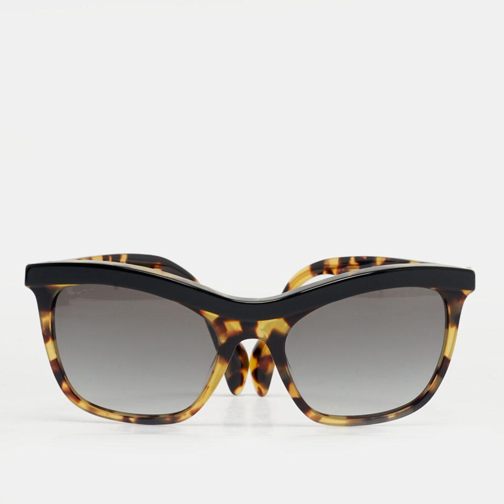 luxury-women-prada-used-accessories-p1244428-005.jpg Prada Tortoise Brown/Black Gradient SPR 19 P Cat Eye Sunglasses