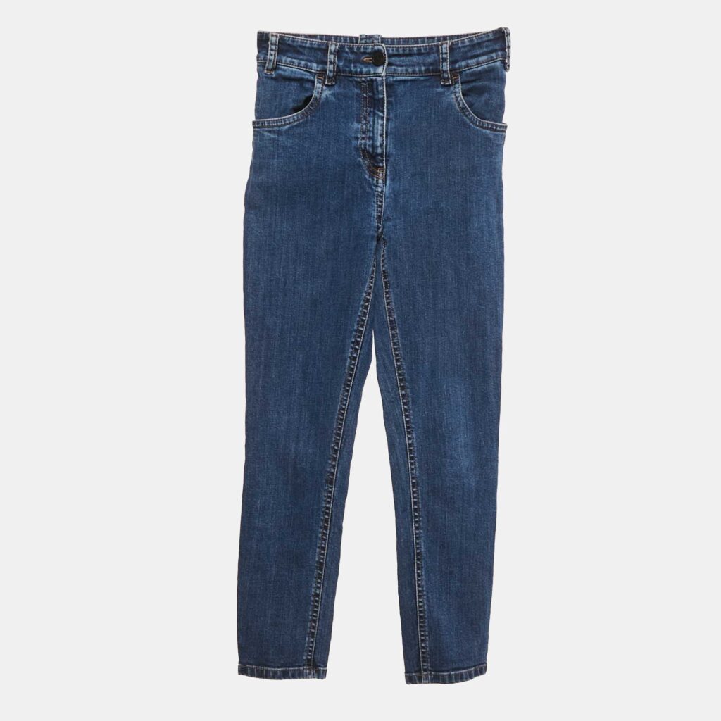 Prada Blue Washed Denim Tight Fit Jeans S Waist 25" Prada Blue Washed Denim Tight Fit Jeans S Waist 25"