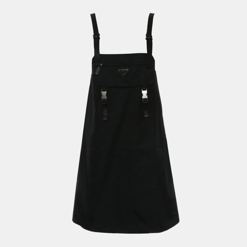 Prada Re-Nylon Black Sleeveless Gabardine Dress Prada Re-Nylon Black Sleeveless Gabardine Dress