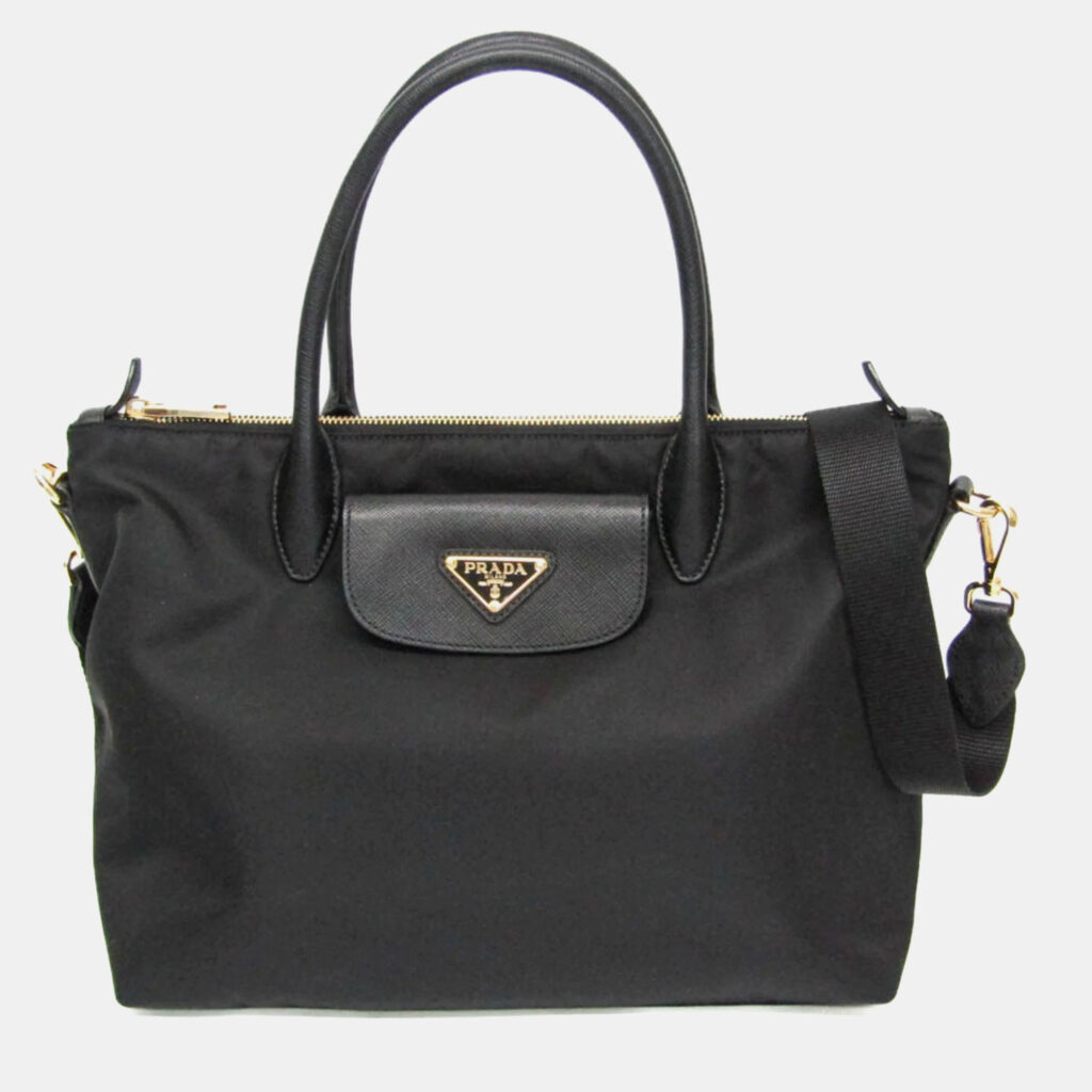Prada Black Nylon Shoulder Bag