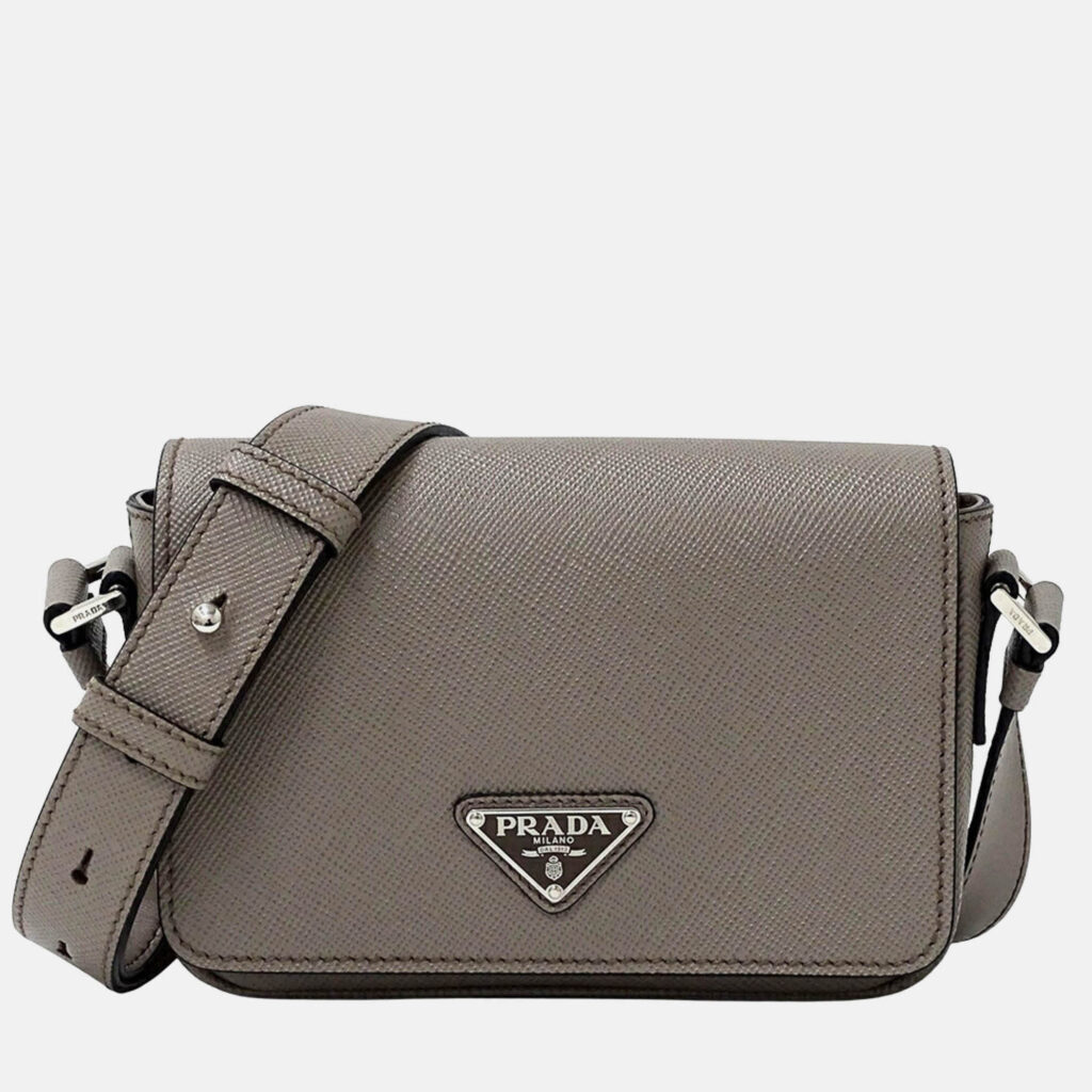 Prada Shoulder Bag Saffiano Greige Prada Shoulder Bag Saffiano Greige