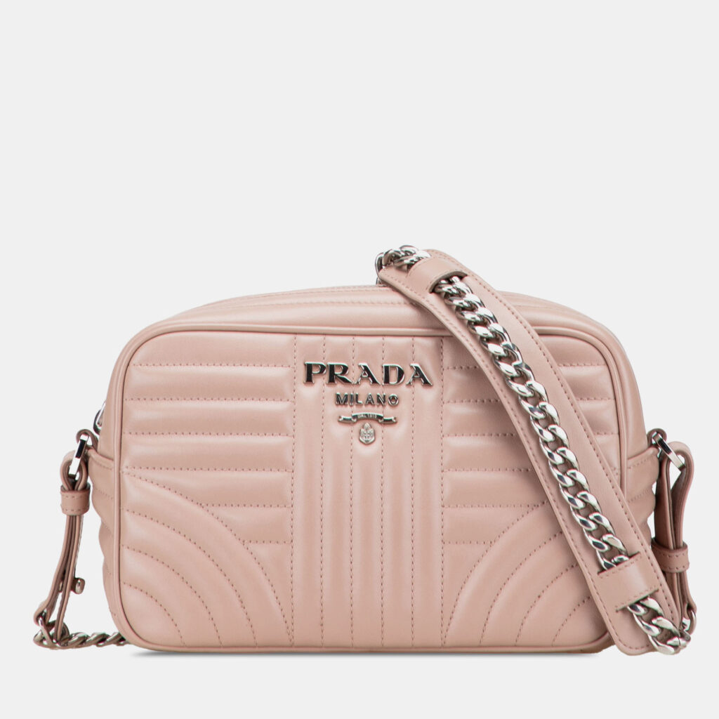 Prada Beige Brown Soft Calf Diagramme Crossbody Prada Beige Brown Soft Calf Diagramme Crossbody