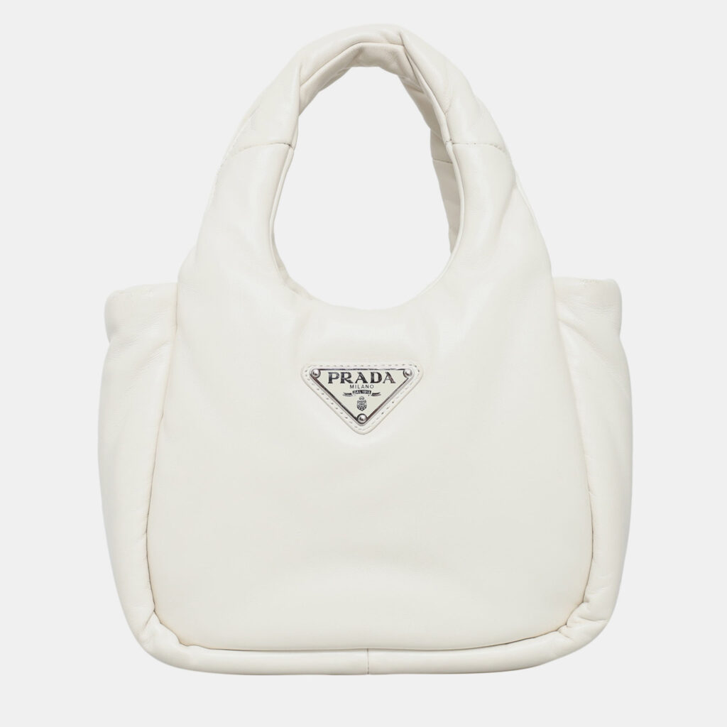 Small Padded Leather Tote