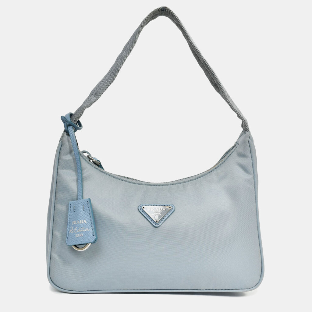 Prada Blue Nylon Re-Edition 2000 Shoulder Bag Prada Blue Nylon Re-Edition 2000 Shoulder Bag