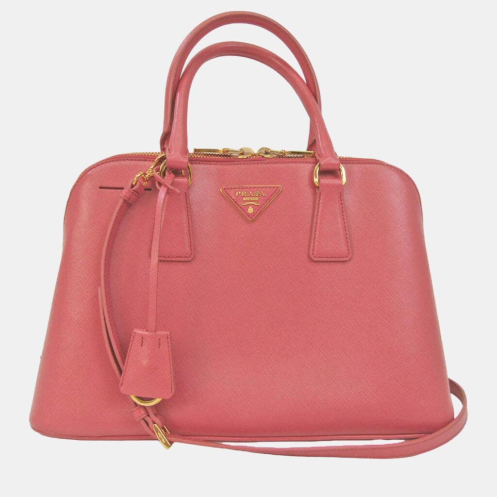 Prada Pink Leather Small Promenade Satchel Prada Pink Leather Small Promenade Satchel
