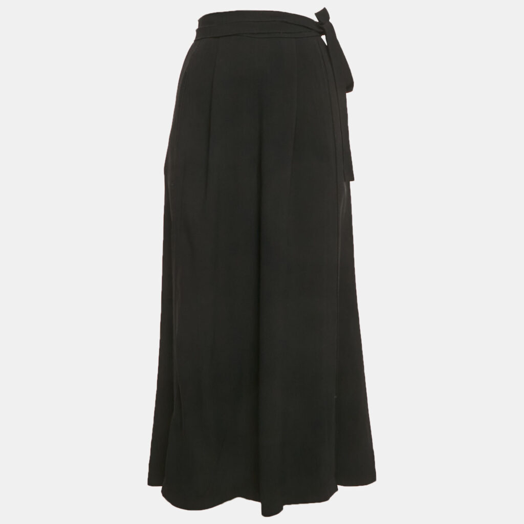Proenza Schouler Black Crepe Wide Leg Trousers S Proenza Schouler Black Crepe Wide Leg Trousers S
