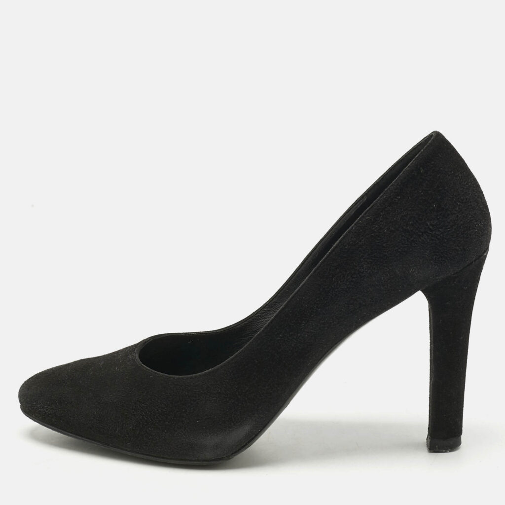 Ralph Lauren Collection Black Suede And Leather Pumps Size 38 Ralph Lauren Collection Black Suede And Leather Pumps Size 38