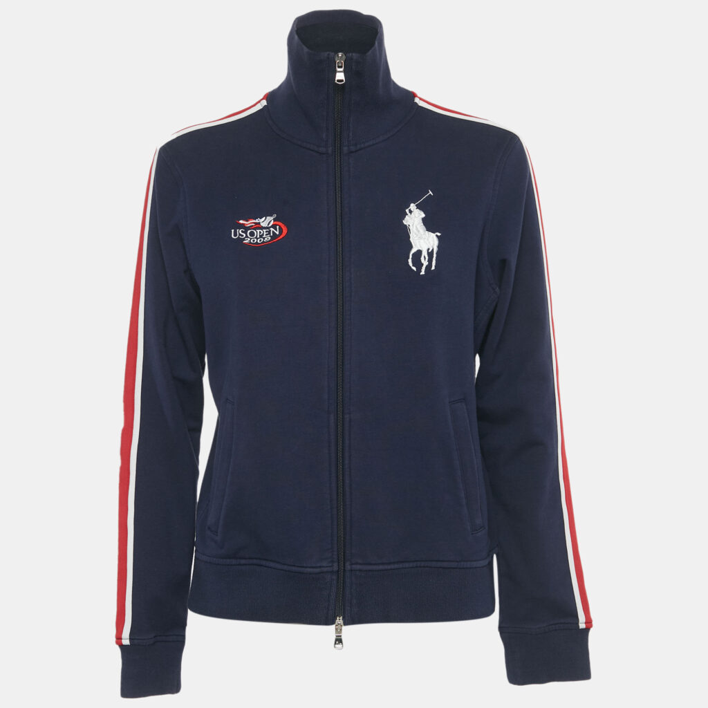Ralph Lauren Navy Blue Cotton US Open Ballsperson Jacket L Ralph Lauren Navy Blue Cotton US Open Ballsperson Jacket L