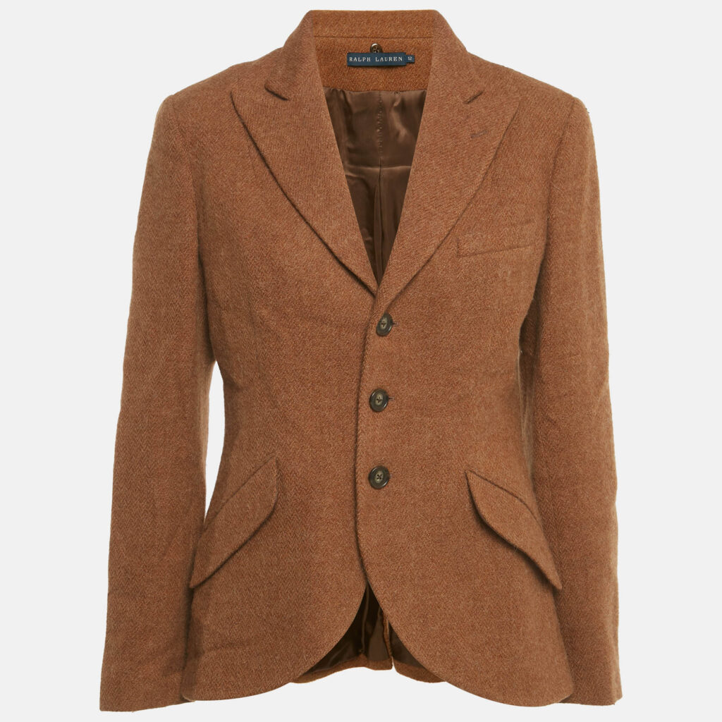 luxury-women-ralph-lauren-used-clothes-p1222959-001.jpg Ralph Lauren Brown Wool Blend Blazer L