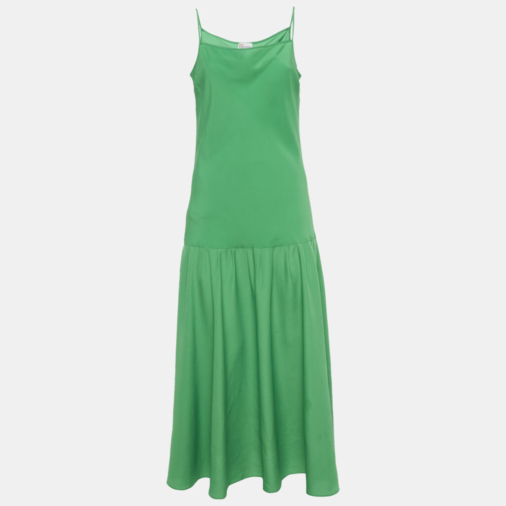 RED Valentino Red Crepe Drop-Waist Maxi Dress L RED Valentino Red Crepe Drop-Waist Maxi Dress L