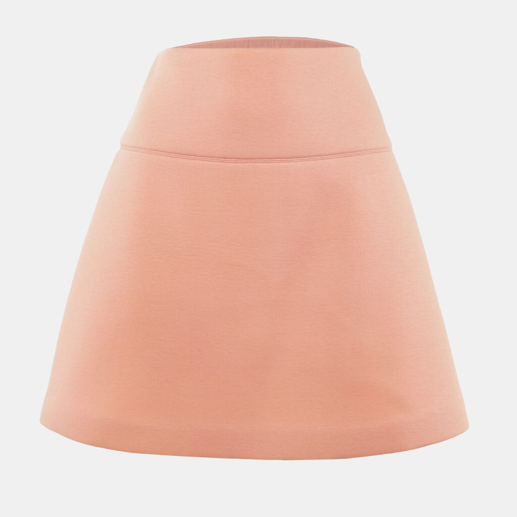 luxury-women-red-valentino-used-clothes-p1224938-001-1.jpg RED Valentino Coral Pink Jersey A-Line Mini Skirt M