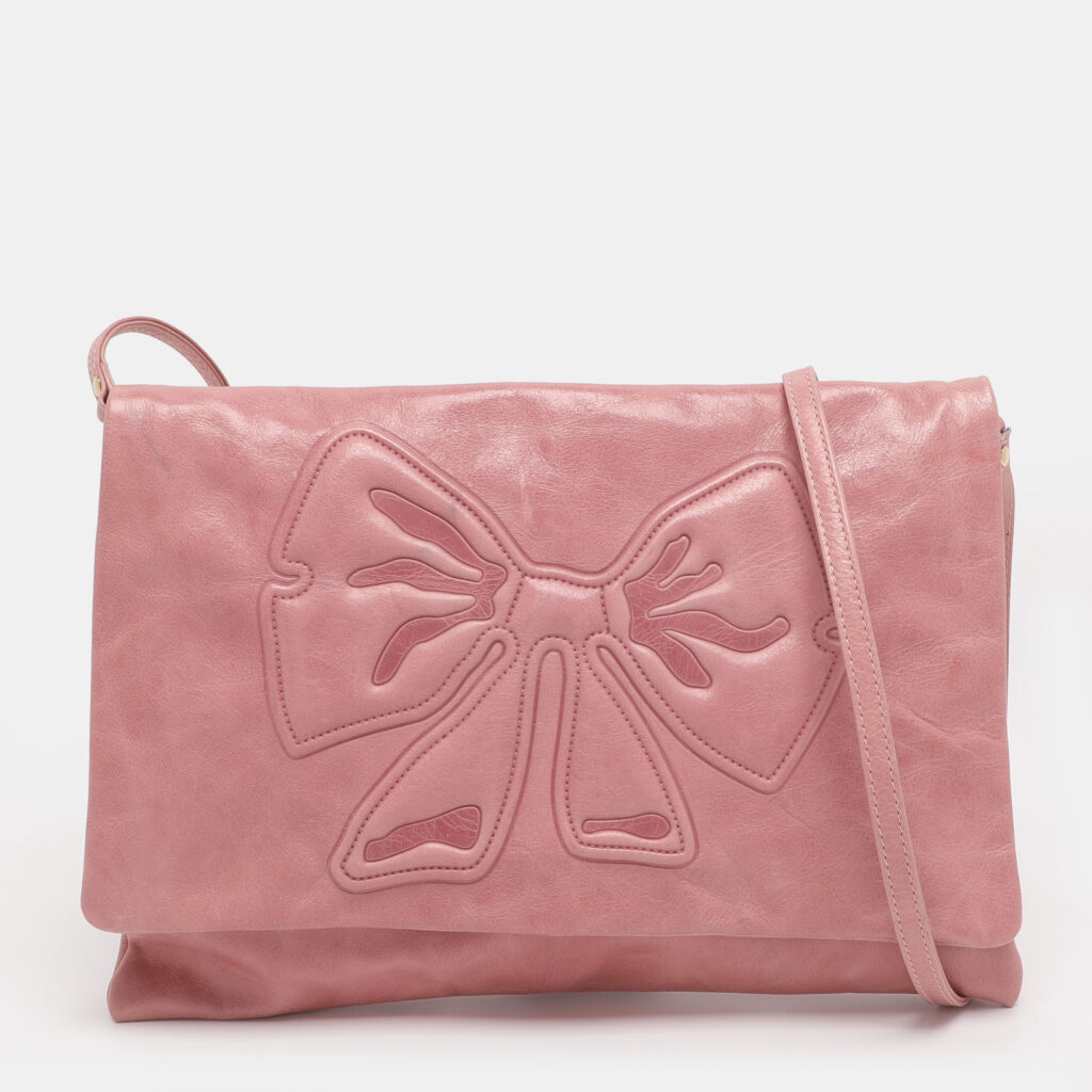 RED Valentino Pink Leather Bow Crossbody Bag RED Valentino Pink Leather Bow Crossbody Bag