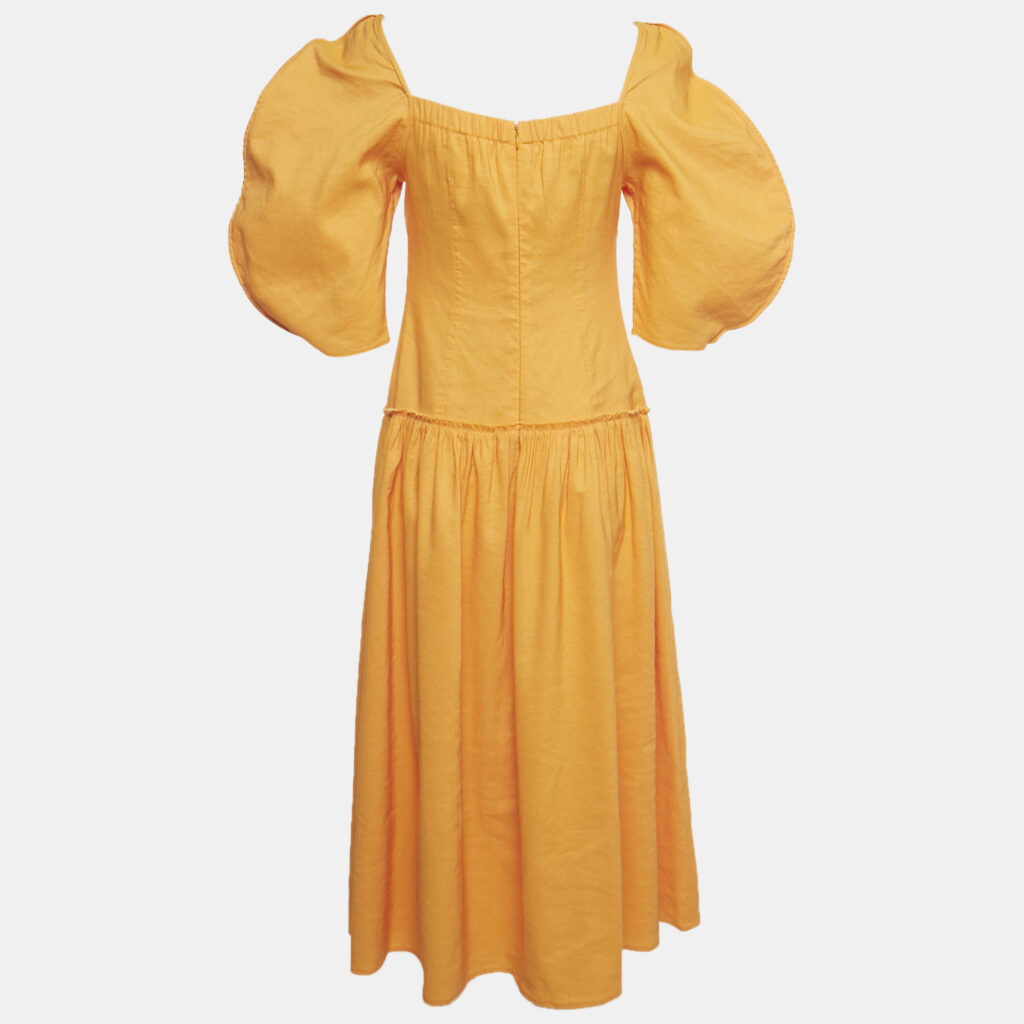 Rejina pyo Orange Cotton &Crepe Louisa Maxi Dress M