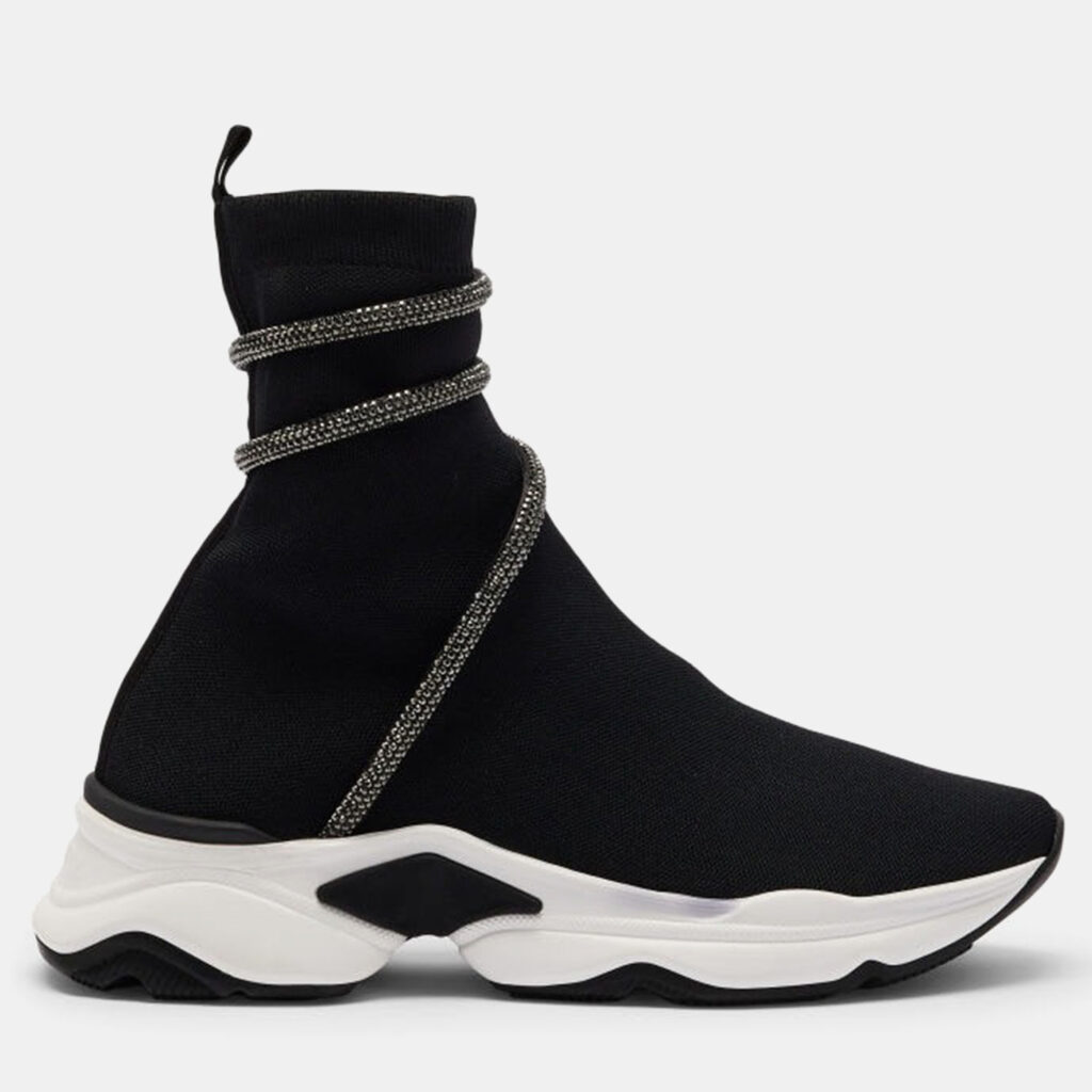 Rene Caovilla Cleo Black Knit Sock Sneakers Rene Caovilla Cleo Black Knit Sock Sneakers