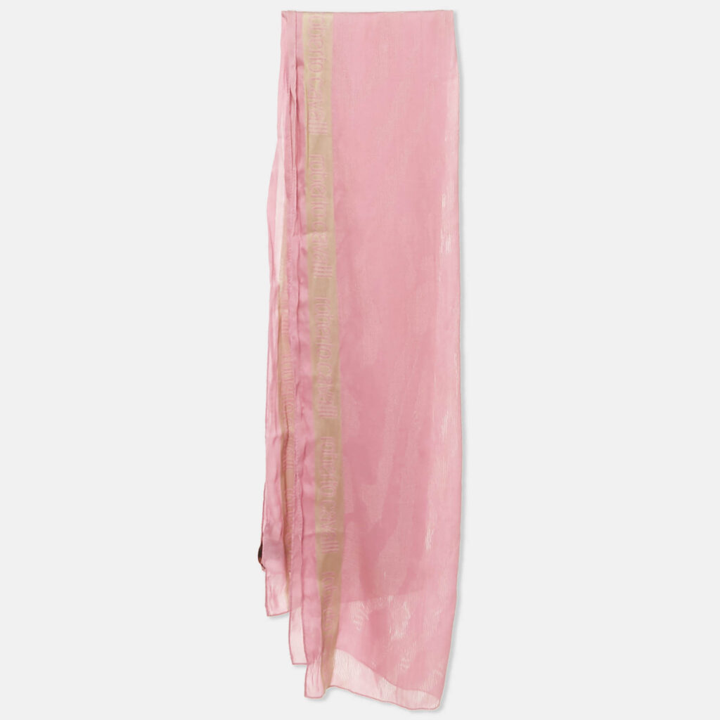 Roberto Cavalli Pink Jacquard Wool Blend Scarf Roberto Cavalli Pink Jacquard Wool Blend Scarf