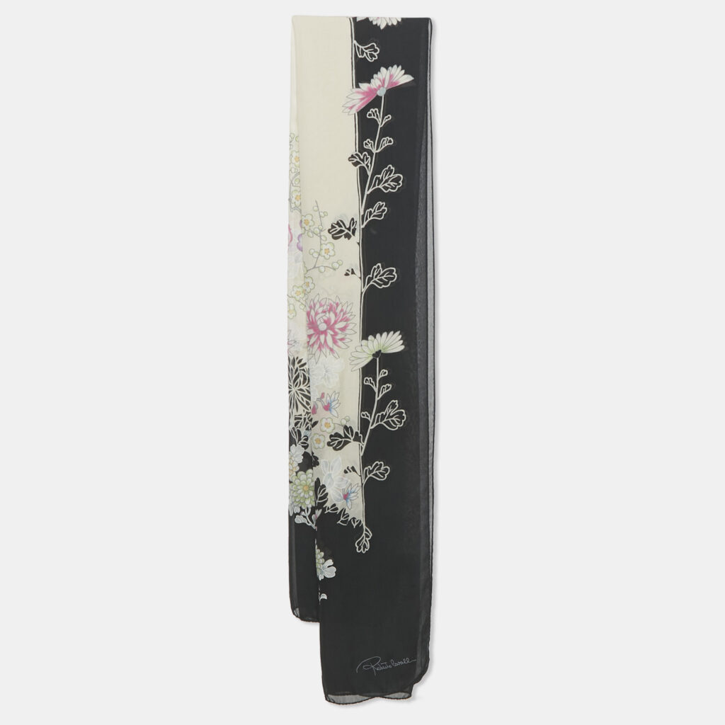 Roberto Cavalli Multicolor Floral Printed Silk Scarf Roberto Cavalli Multicolor Floral Printed Silk Scarf