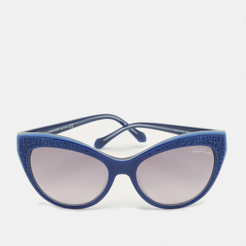 Roberto Cavalli Blue/Grey Gradient 982S Tegmen Cat Eye Sunglasses Roberto Cavalli Blue/Grey Gradient 982S Tegmen Cat Eye Sunglasses