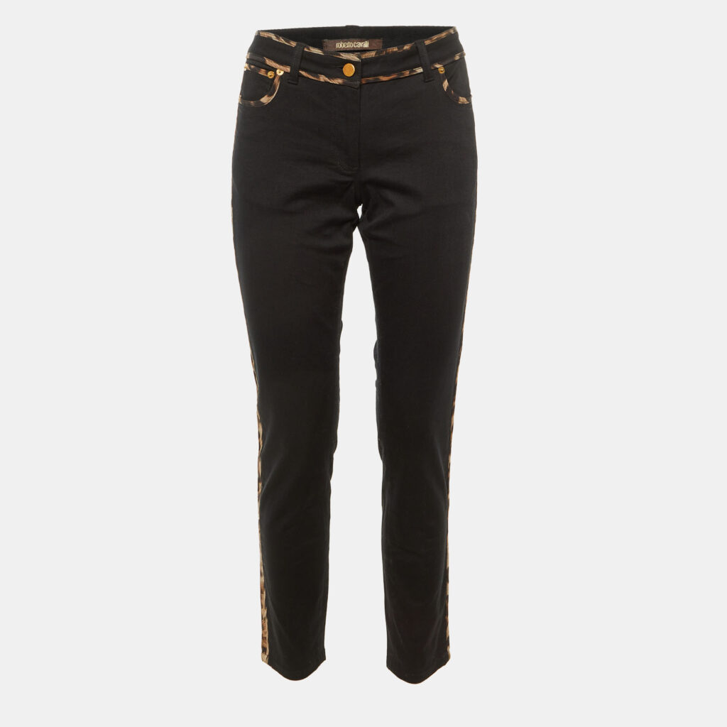 Roberto Cavalli Black Denim Slim Fit Jeans M/Waist 32"
