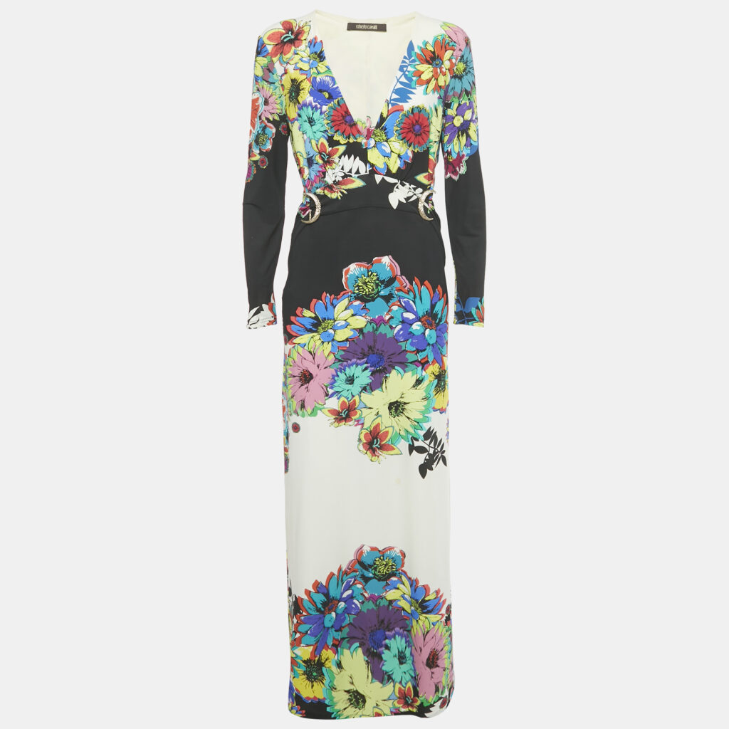 luxury-women-roberto-cavalli-used-clothes-p1240888-006-1.jpg Roberto Cavalli Multicolor Printed Jersey Maxi Dress L
