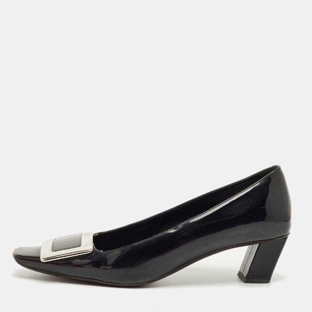 Roger Vivier Black Patent Leather Belle Vivier Pumps Size 37 Roger Vivier Black Patent Leather Belle Vivier Pumps Size 37