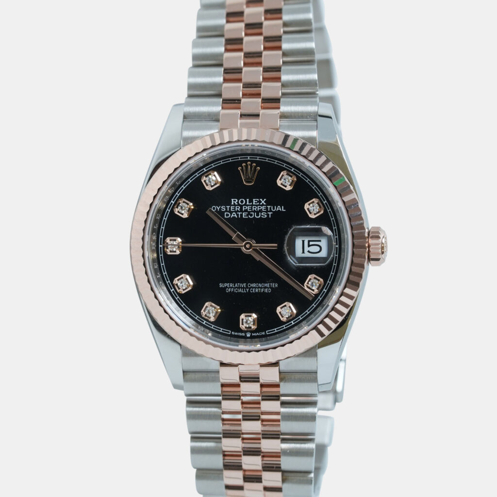 luxury-women-rolex-new-watches-p1220902-009.jpg Rolex Datejust 126231 Automatic Black 18K Rose Gold Stainless Steel Women’s Wristwatch 36 mm