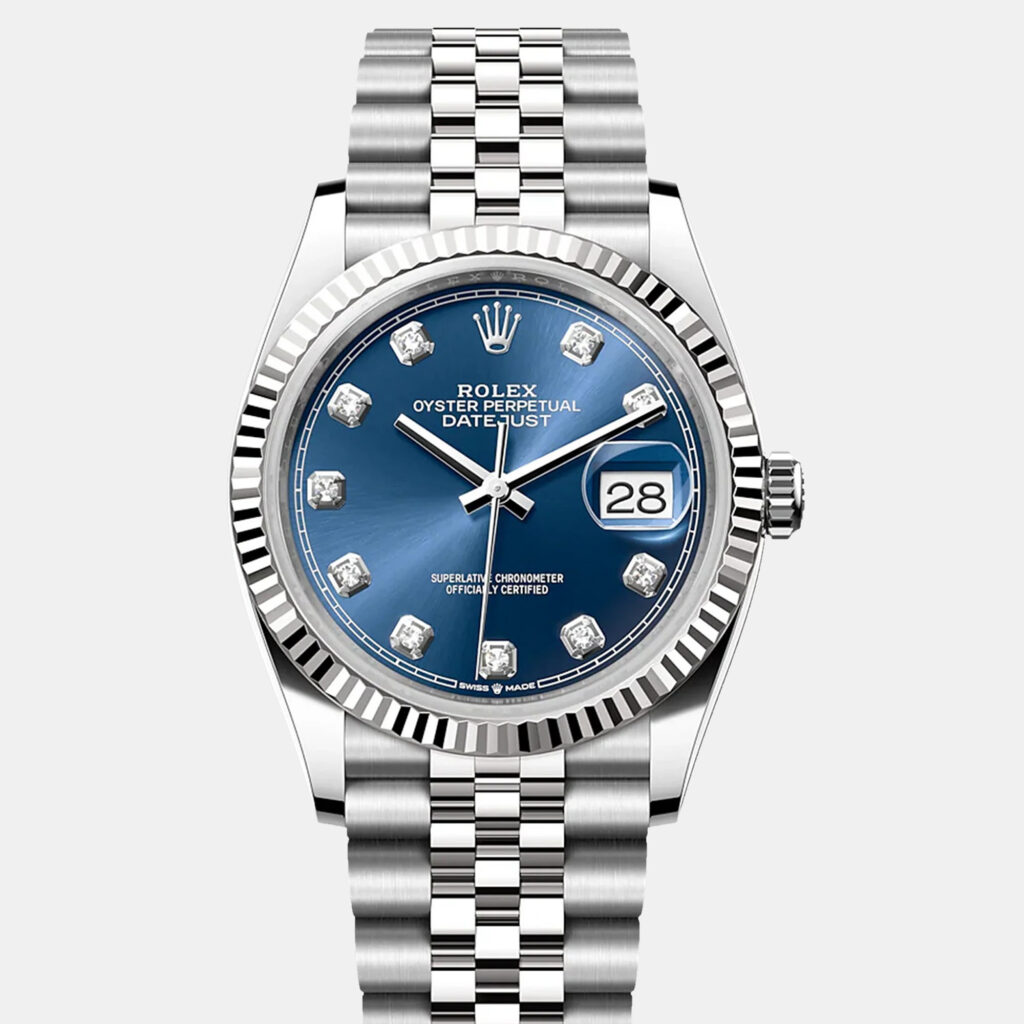 Rolex Datejust 126234-0037 Automatic Blue Diamond Stainless Steel Women’s Wristwatch 36 mm Rolex Datejust 126234-0037 Automatic Blue Diamond Stainless Steel Women’s Wristwatch 36 mm