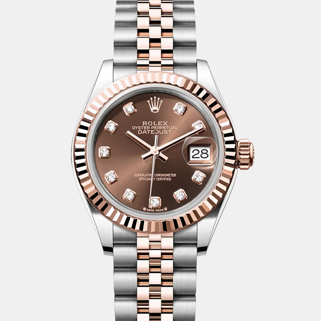 Rolex Datejust 279171-0011 Automatic Chocolate Diamond 18K Rose Gold Stainless Steel Women’s Wristwatch 28 mm Rolex Datejust 279171-0011 Automatic Chocolate Diamond 18K Rose Gold Stainless Steel Women’s Wristwatch 28 mm