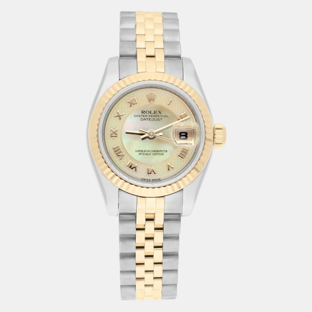 Rolex Datejust 179173 Automatic MOP 18K Yellow Gold Stainless Steel Women's Wristwatch 26 mm Rolex Datejust 179173 Automatic MOP 18K Yellow Gold Stainless Steel Women's Wristwatch 26 mm