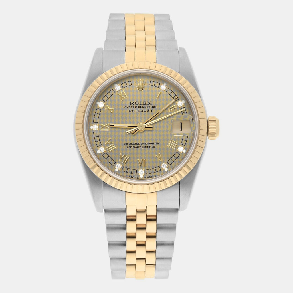Rolex Datejust 68273 Automatic Champagne 18k Yellow Gold Stainless Steel Women's Wristwatch 31 mm Rolex Datejust 68273 Automatic Champagne 18k Yellow Gold Stainless Steel Women's Wristwatch 31 mm