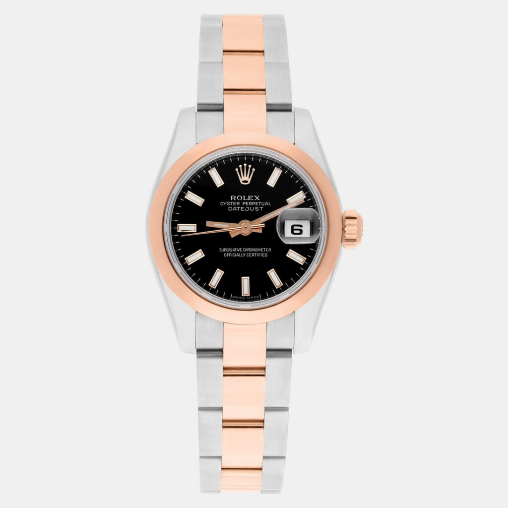 Rolex Datejust 179161 Automatic Stainless Steel 18K Rose Gold Women's Wristwatch 26 mm Rolex Datejust 179161 Automatic Stainless Steel 18K Rose Gold Women's Wristwatch 26 mm
