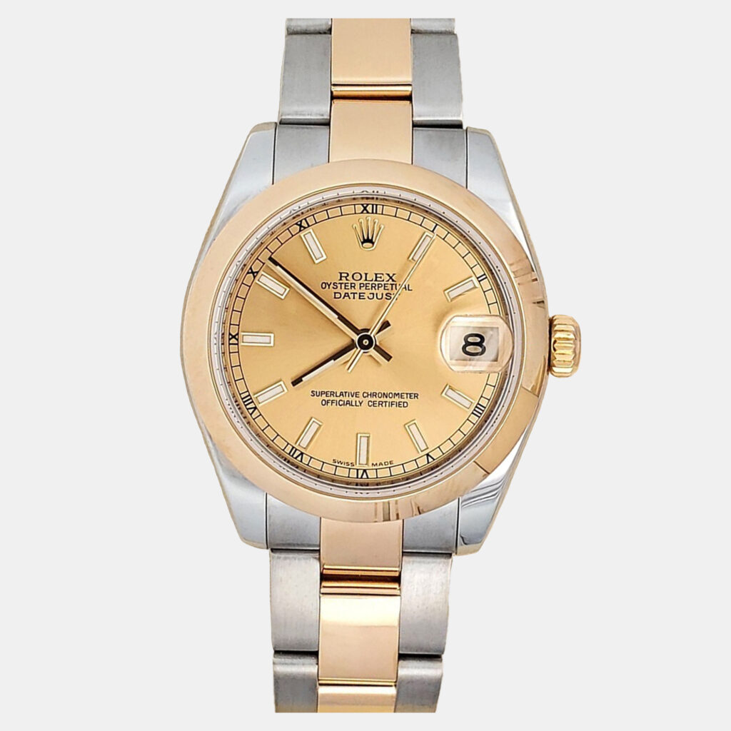 Rolex Datejust 178243 Automatic Champagne 18K Yellow Gold Stainless Steel Men's Wristwatch 31 mm Rolex Datejust 178243 Automatic Champagne 18K Yellow Gold Stainless Steel Men's Wristwatch 31 mm