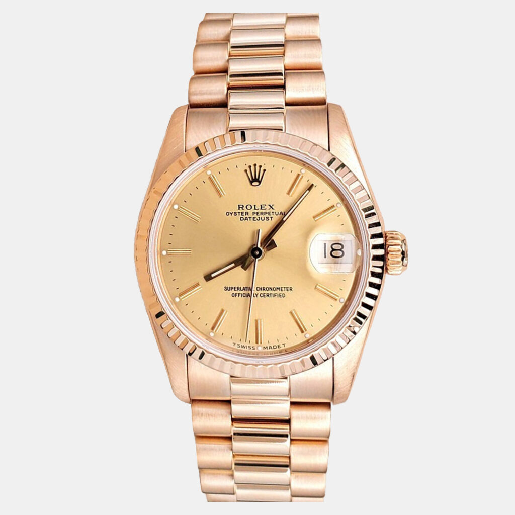 Rolex Datejust 68278 Automatic Champagne 18K Yellow Gold Women’s Wristwatch 31 mm Rolex Datejust 68278 Automatic Champagne 18K Yellow Gold Women’s Wristwatch 31 mm